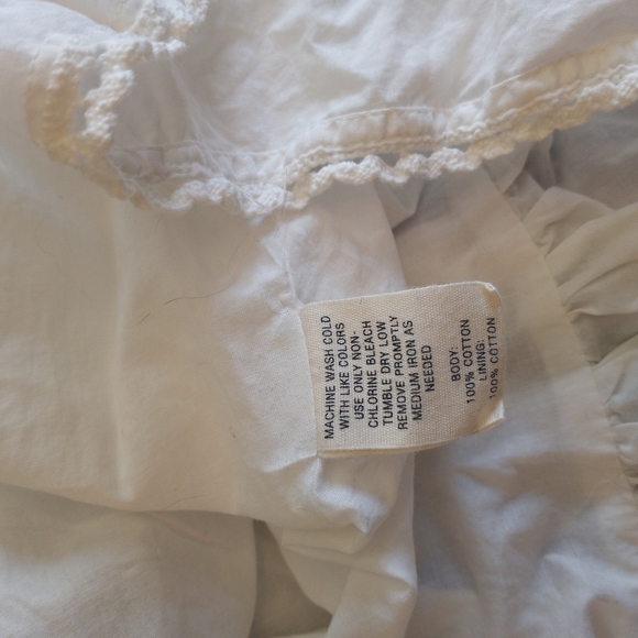 Anthropologie Floreat A Line Cotton Voile Skirt w Cottagecore Feminine Petticoat - Picture 9 of 9